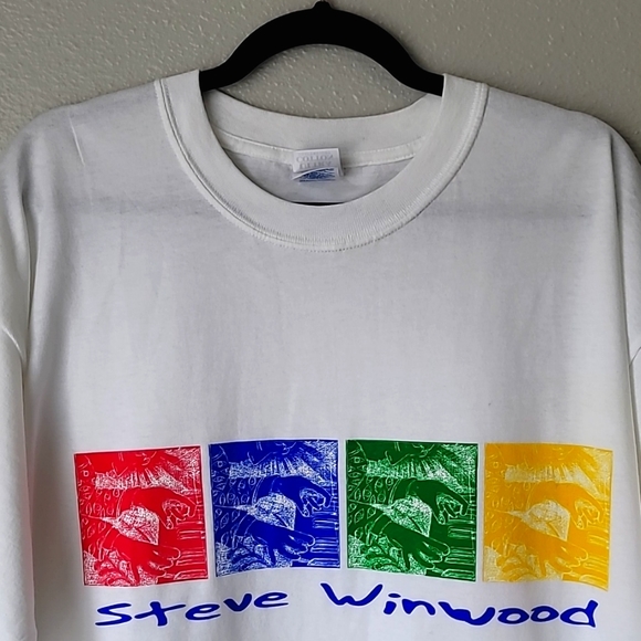 NWOT Steve Winwood Graphic Band Tee, Size XLarge, Color White - Picture 2 of 7